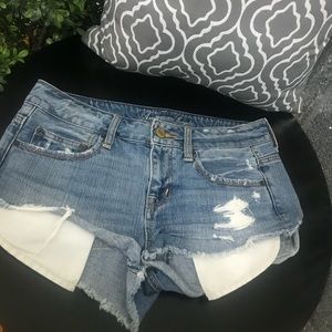 Distressed Jean Shorts